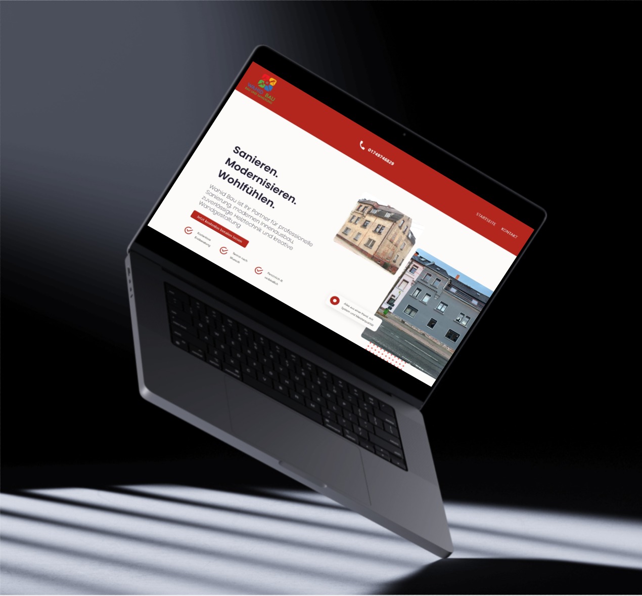 Website Wahid-bau.de erstellt durch Isalsoft.de